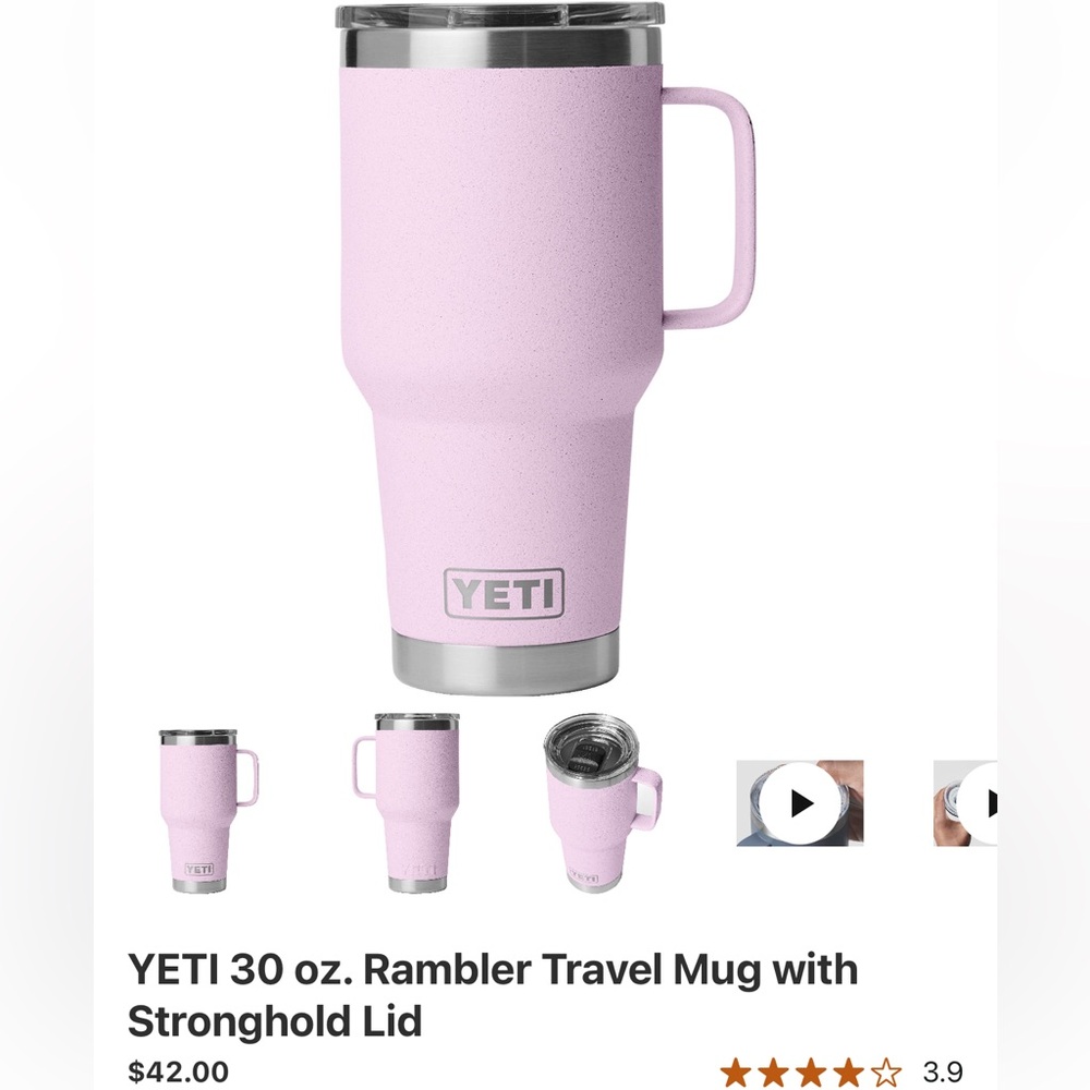 NWT • YETI Cherry Blossom Rambler Mug with Lid
